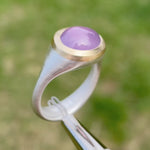 Chalcedony Purple  ring 4ct