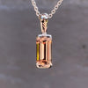 Imperial Topaz & Platinum pendant