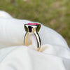 Pink Tourmaline & gold ring