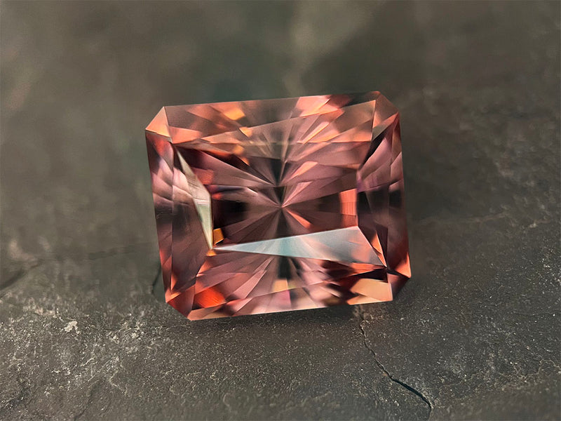Tara Coomber, UK jeweller British Gem cutter, faceter, lapidary, using ULTRA TEC faceting machine cutting precision designer bespoke gems for sale, gem cutting gemstones, cut gem trade service, repairs, re-polishing, restoration gem, tourmaline rubelite 