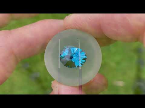 Topaz London 3.85ct modern oval cut