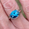 Topaz London 5ct silver ring. Made to order.
