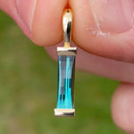 Tourmaline 1.2ct  & 18ct gold pendant
