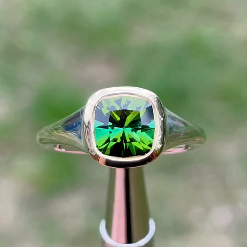 Tourmaline Limey-forest green 1.7ct. Made to order.