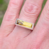 Beryl 3ct sterling silver ring